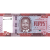 (469) ** PNew (PN40) Liberia - 50 Dollars Year 2022